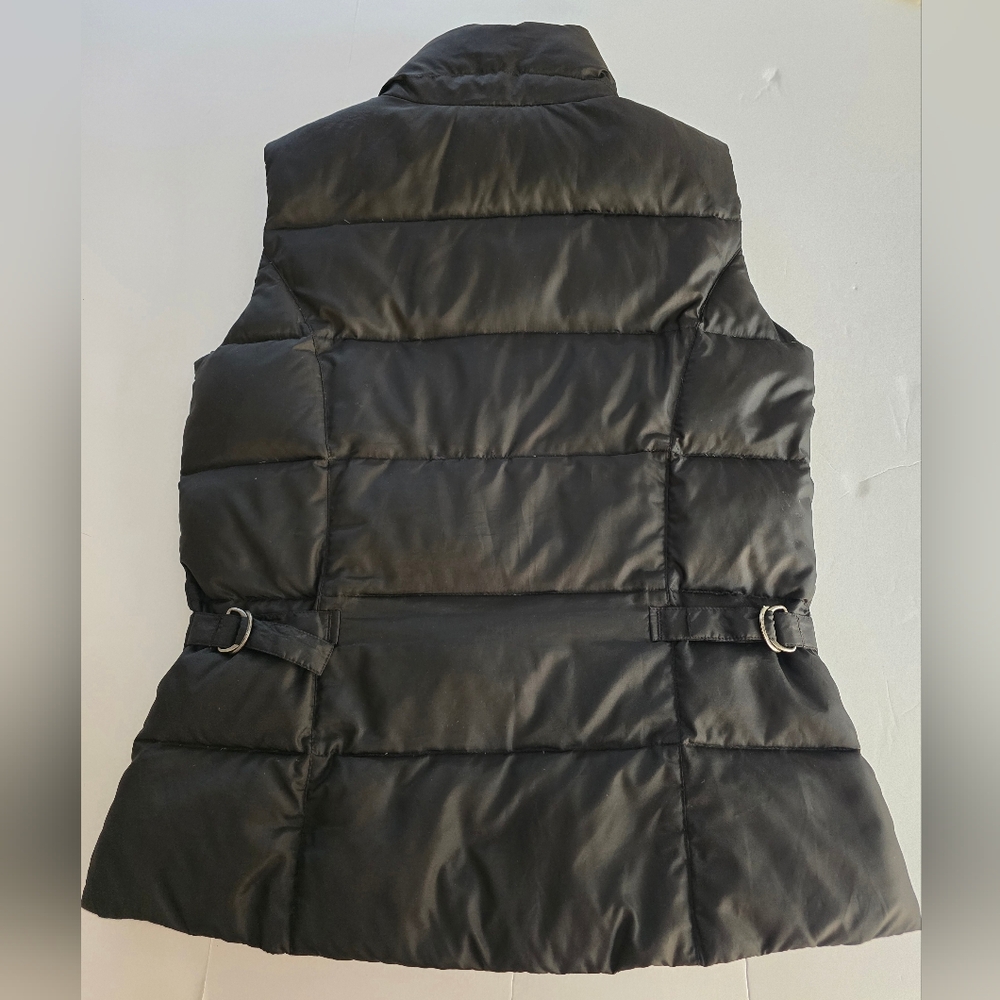 Eddie Bauer Black Goose Down Puffer Vest Winter Fall Size S Quality Layering - Picture 4 of 6
